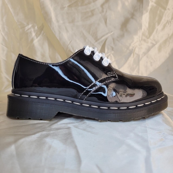 Dr. Martens Tolyo 1461 black/white patent leather oxford shoes - Picture 3 of 8